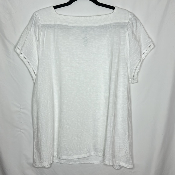 St Johns Bay White Square Neck Tee - Picture 4 of 4